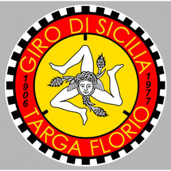 TARGA FLORIO 1906/1977 Sticker vinyle laminé