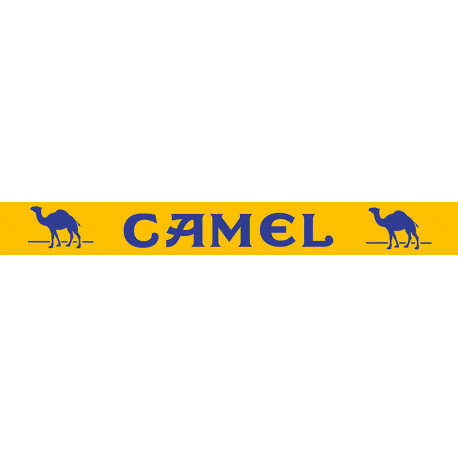 CAMEL Helmet Visor Sunstrip laminated decal
