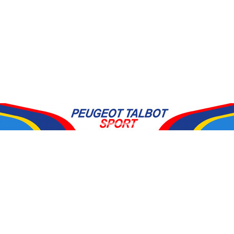 PEUGEOT TALBOT SPORT Sticker Visière Casque vinyle laminé