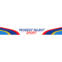 PEUGEOT TALBOT SPORT Helmet Visor Sunstrip  laminated decal