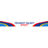 PEUGEOT TALBOT SPORT Helmet Visor Sunstrip  laminated decal