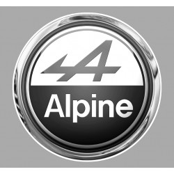 ALPINE Sticker Trompe l'oeil noir vinyle laminé