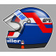 Patrick DEPAILLER Helmet left vinyl decal