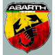 ABARTH "trashed" laminated decal