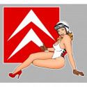 CITROËN  left Pin Up  laminated decal