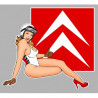 CITROËN  right Pin Up  laminated decal