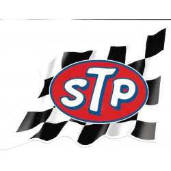 STP Flag droit Sticker vinyle laminé