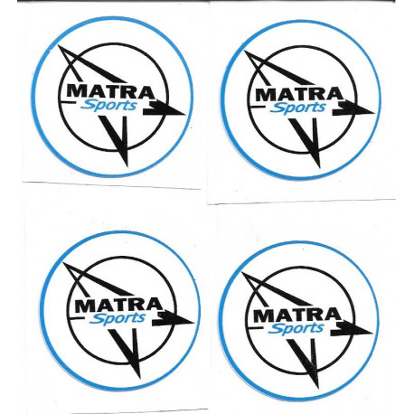 MATRA  x 4  Stickers vinyle laminé