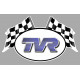 TVR Flags  laminated decal