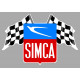 SIMCA Flags Sticker vinyle laminé
