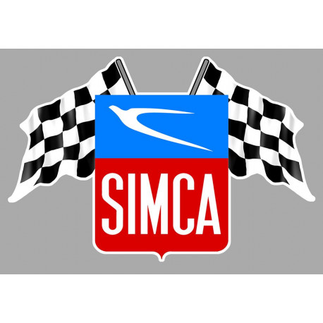 SIMCA Flags Sticker vinyle laminé