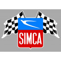 SIMCA Flags Sticker vinyle laminé