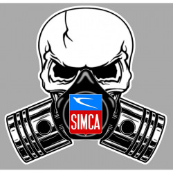SIMCA Skull  Head Laminated decal