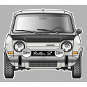 SIMCA 1000 RALLYE 2 Laminated decal