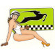 SIMCA Pin Up droite Sticker vinyle laminé