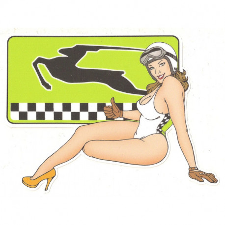 SIMCA Pin Up gauche Sticker vinyle laminé