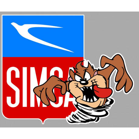 SIMCA left Taz Laminated decal