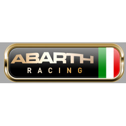 ABARTH Racing droit Sticker  Trompe-l'oeil vinyle laminé