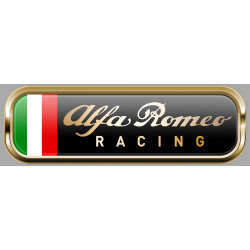 ALFA ROMEO Racing gauche Sticker Trompe-l'oeil  vinyle laminé