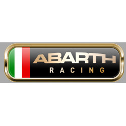 ABARTH Racing gauche Sticker Trompe-l'oeil  vinyle laminé