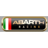 ABARTH Racing gauche Sticker Trompe-l'oeil  vinyle laminé