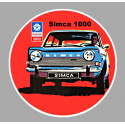 SIMCA 1000 Sticker  vinyle laminé