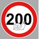 200 Limited laminated decal