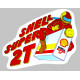 SHELL SUPER 2T  Sticker vinyle laminé