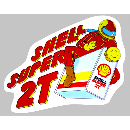 SHELL SUPER 2T  Sticker vinyle laminé