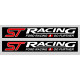 ST RACING  Laminated decal