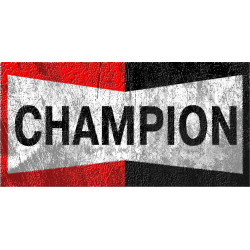 CHAMPION " trash "  laminated decal