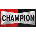 CHAMPION  Sticker " dessiné vieilli " vinyle laminé