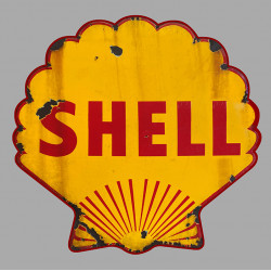 SHELL " trash "  laminated decal