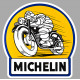 MICHELIN MOTO   Sticker " dessiné vieilli " vinyle laminé