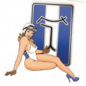 DE TOMASO right pin up  Laminated decal