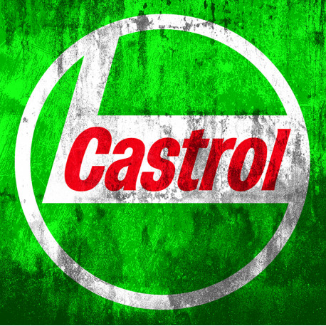 CASTROL " Trash "  laminated decal