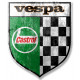 CASTROL  VESPA Vieilli  Sticker vinyle laminé