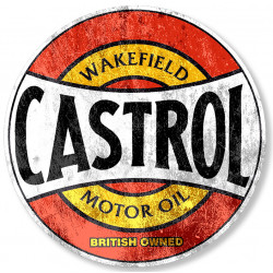 CASTROL Vieilli  Sticker vinyle laminé