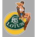 LOTUS Right vintage Pin up  laminated decal