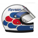 Peter REVSON helmet sticker droit vinyle laminé