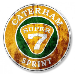CATERHAM SPRINT  Sticker " dessiné vieilli " vinyle laminé