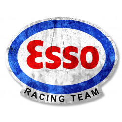 ESSO Racing Team  Sticker " dessiné vieilli " vinyle laminé