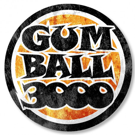 GUMBALL 3000  Sticker " dessiné vieilli " vinyle laminé