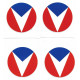 VAILLANTE  x 4  laminated decals