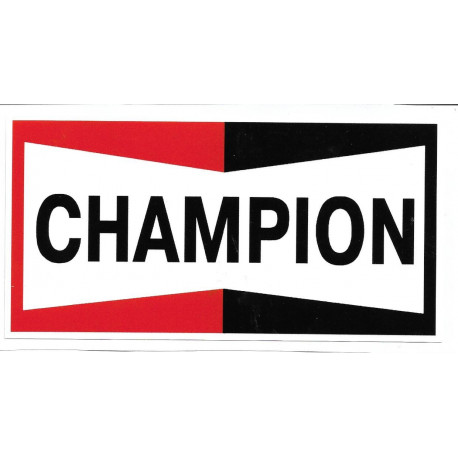 CHAMPION Laminated decal