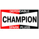 CHAMPION  Sticker vinyle laminé