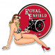 ROYAL ENFIELD Pin Up gauche Sticker vinyle laminé