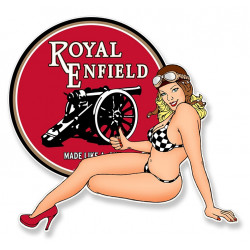 ROYAL ENFIELD Left pin up lamined  decal