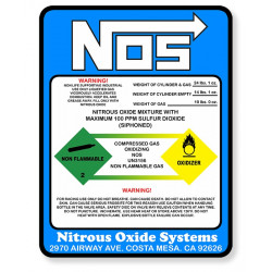 NOS   laminated decal