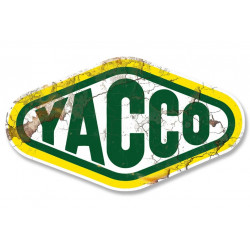 YACCO  " trash "  laminated decal